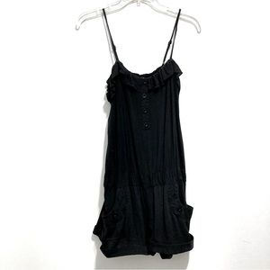Rhapsody Women’s Black Cotton Jumpsuit Romper